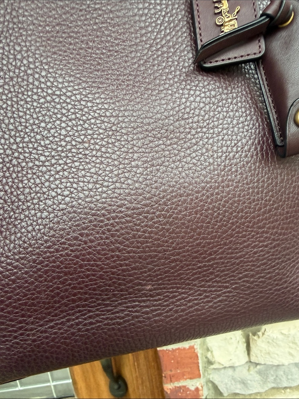 Coach 1941 Rogue with Tea Rose Rivets Oxblood Leather - Style #30456 - Picture 2 of 15